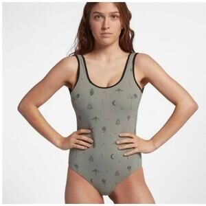 Hurley Gray One Piece Swimsuit